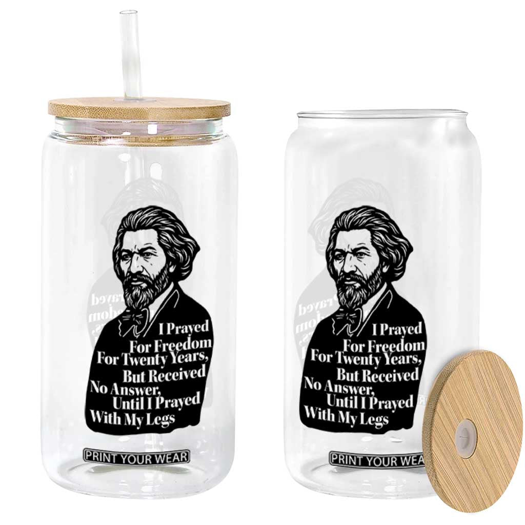 Frederick Douglass Inspirational Quote Glass Can Black History Month TS14 Print Your Wear