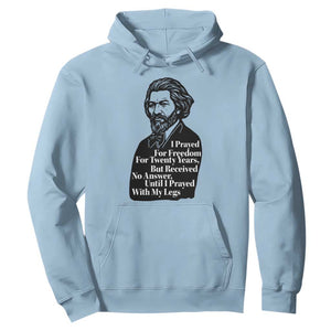 Frederick Douglass Inspirational Quote Hoodie Black History Month TS14 Light Blue Print Your Wear