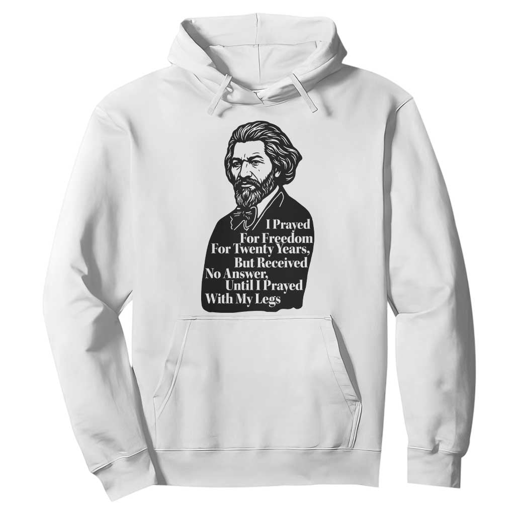 Frederick Douglass Inspirational Quote Hoodie Black History Month TS14 White Print Your Wear