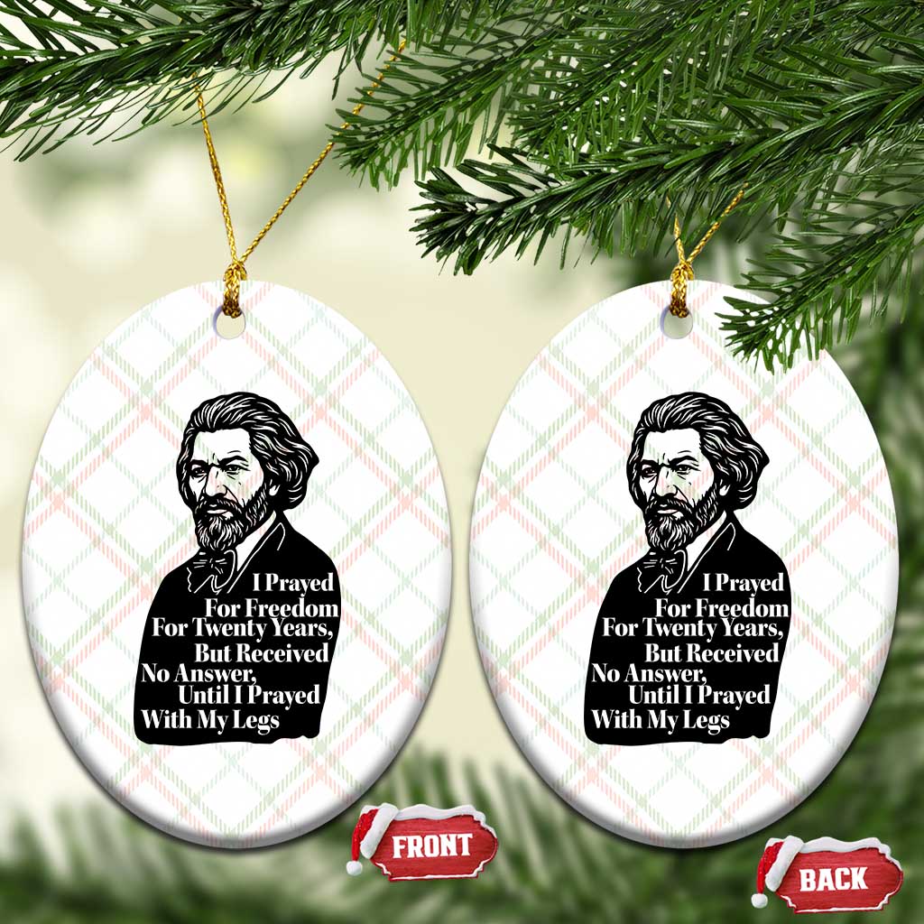 Frederick Douglass Inspirational Quote Ceramic Ornament Black History Month TS14 Print Your Wear