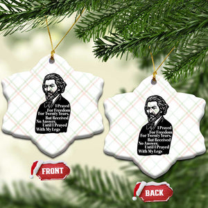 Frederick Douglass Inspirational Quote Ceramic Ornament Black History Month TS14 Print Your Wear