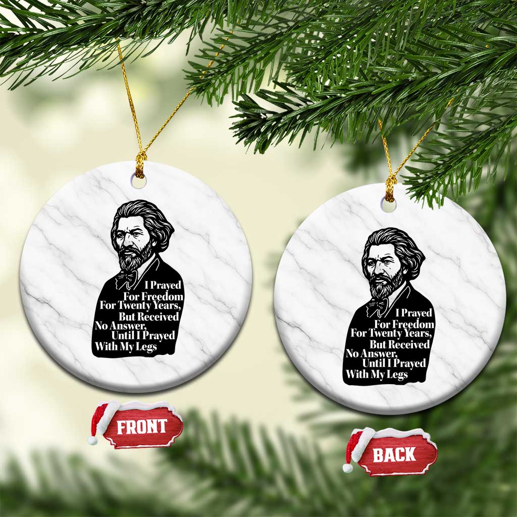 Frederick Douglass Inspirational Quote Ceramic Ornament Black History Month TS14 1pc White Marble Print Your Wear