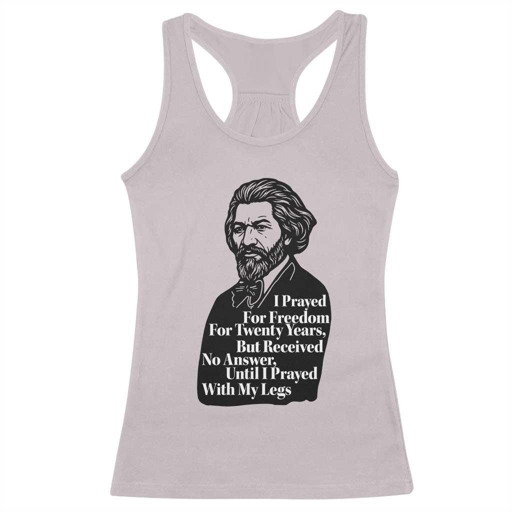 Frederick Douglass Inspirational Quote Racerback Tank Top Black History Month TS14 Ice Gray Print Your Wear