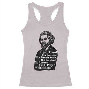 Frederick Douglass Inspirational Quote Racerback Tank Top Black History Month TS14 Ice Gray Print Your Wear