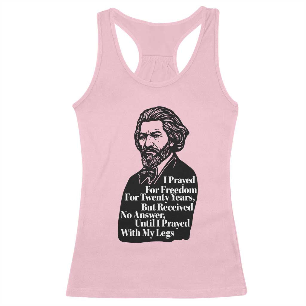 Frederick Douglass Inspirational Quote Racerback Tank Top Black History Month TS14 Light Pink Print Your Wear