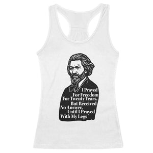 Frederick Douglass Inspirational Quote Racerback Tank Top Black History Month TS14 White Print Your Wear