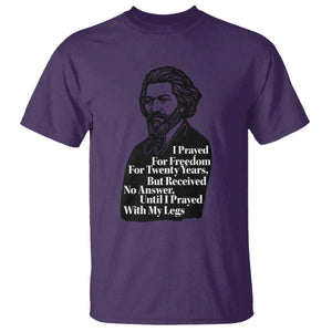 Frederick Douglass Inspirational Quote T Shirt Black History Month TS14 Purple Print Your Wear