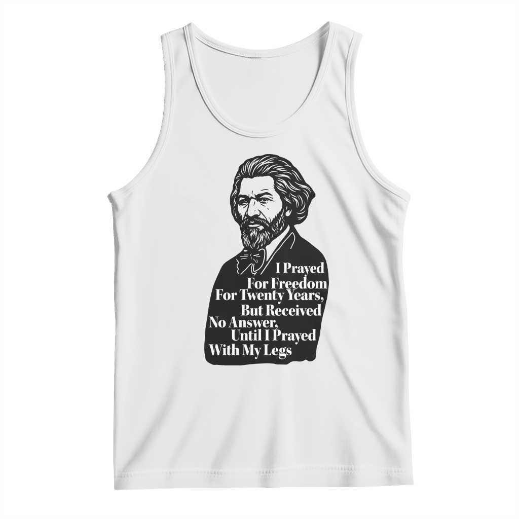 Frederick Douglass Inspirational Quote Tank Top Black History Month TS14 White Print Your Wear