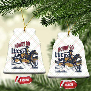 Howdy Go Lucky Ceramic Ornament Funny Cowboy St Patrick's Day TS14 Print Your Wear