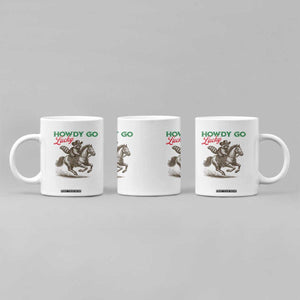 Howdy Go Lucky Coffee Mug Cowboy Raccoon St Patrick's Day TS14 Print Your Wear