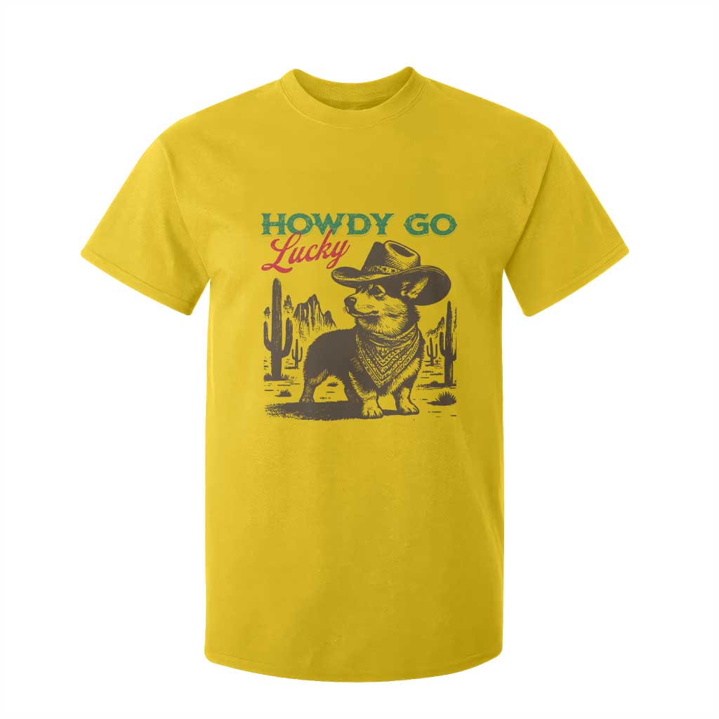 Howdy Go Lucky T Shirt For Kid Funny Corgi St Patrick's Day TS14 Daisy Print Your Wear