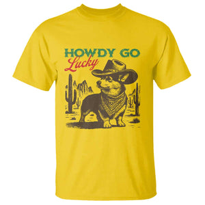 Howdy Go Lucky T Shirt Funny Corgi St Patrick's Day TS14 Daisy Print Your Wear