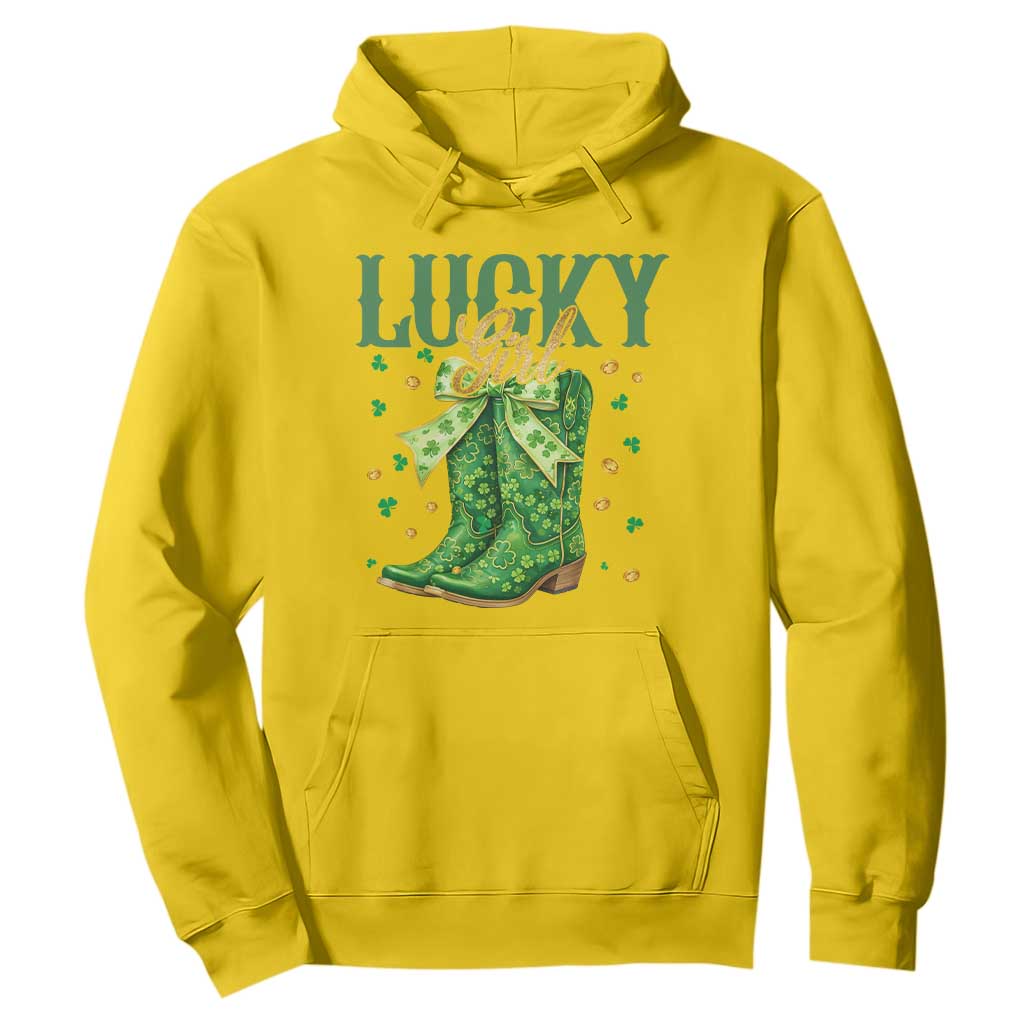 Cowboy St Patrick's Day Hoodie Lucky Girl Boots TS14 Daisy Print Your Wear
