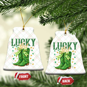 Cowboy St Patrick's Day Ceramic Ornament Lucky Girl Boots TS14 Print Your Wear
