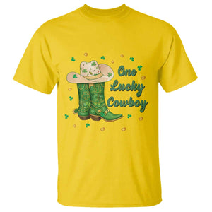 One Lucky Cowboy T Shirt - Western Irish Cowboy - St Patrick Day TS14 Daisy Print Your Wear