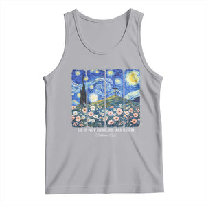 He is Risen Tank Top Christian Easter Starry Night Van Gogh TS14 Athletic Heather Print Your Wear