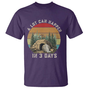 A Lot Can Happen in 3 Days T Shirt Christian Easter TS14 Purple Print Your Wear