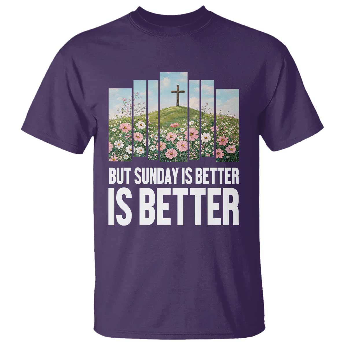 Friday is Good Sunday is Better T Shirt Christian Easter TS14 Purple Print Your Wear