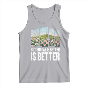 Friday is Good Sunday is Better Tank Top Christian Easter TS14 Athletic Heather Print Your Wear