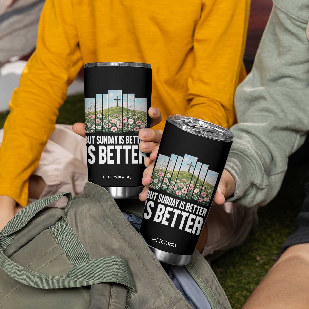 Friday is Good Sunday is Better Tumbler Cup Christian Easter TS14 Print Your Wear