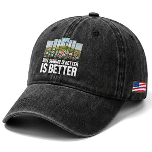 Friday is Good Sunday is Better Washed Cotton Baseball Cap Christian Easter TS14 Print Your Wear