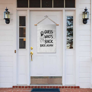 Funny Easter Jesus Garden Flag Guess Who's Back Back Again TS14 Print Your Wear