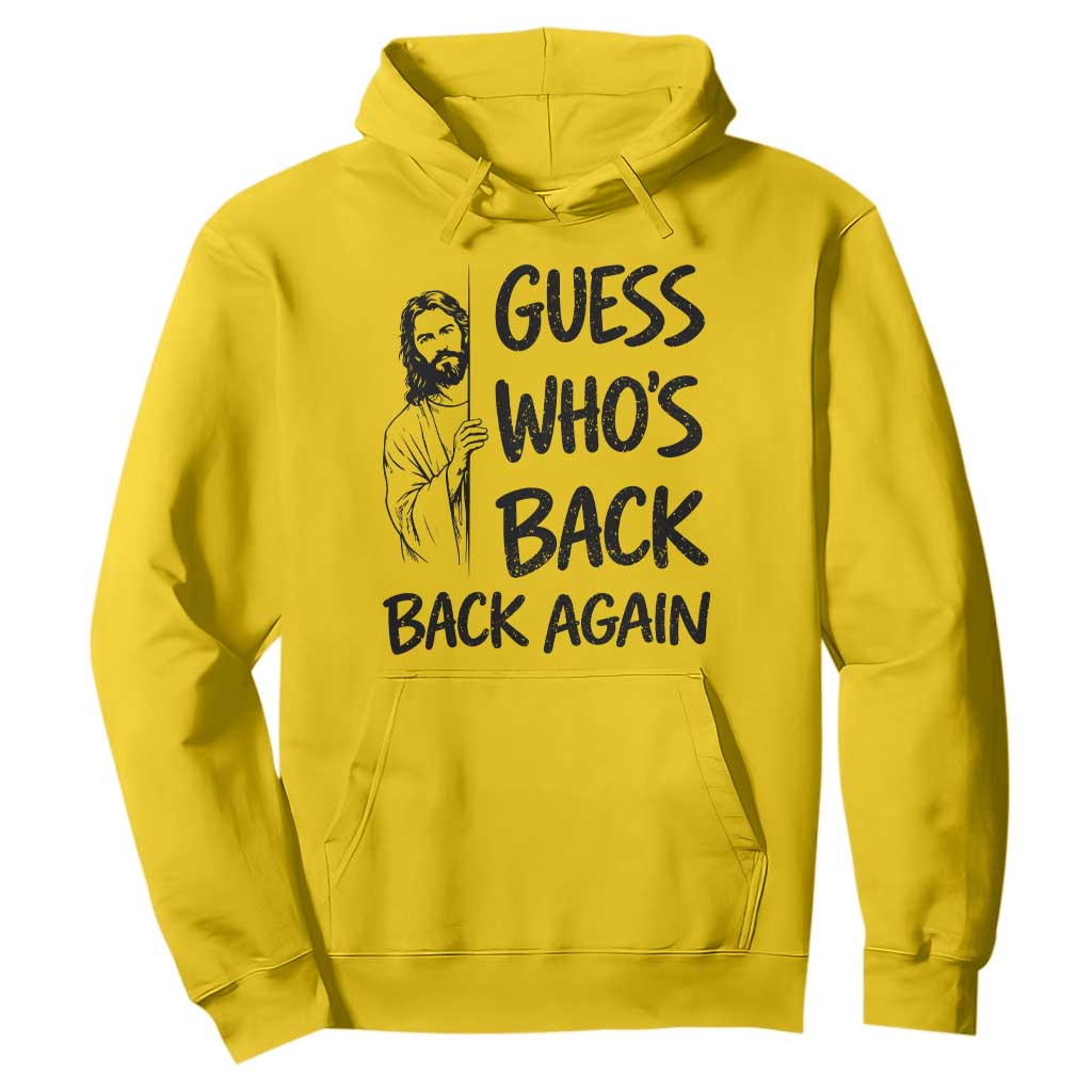 Funny Easter Jesus Hoodie Guess Who's Back Back Again TS14 Daisy Print Your Wear