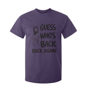 Funny Easter Jesus T Shirt For Kid Guess Who's Back Back Again TS14 Purple Print Your Wear