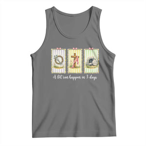A Lot Can Happen in 3 Days Tank Top Christian Jesus Easter TS14 Black Heather Print Your Wear