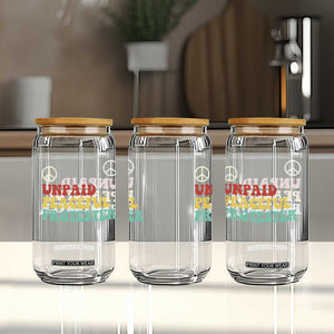 Unpaid Peaceful Protester Glass Can Political Resistance Movement TS14 Print Your Wear