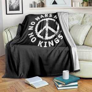 No Kings No ICE No Wars Throw Blanket Peace Sign Anti War Freedom Activist TS14 Print Your Wear