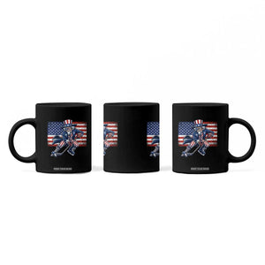 Uncle Sam Hockey Player 4th of July American Flag Coffee Mug TS14 Print Your Wear