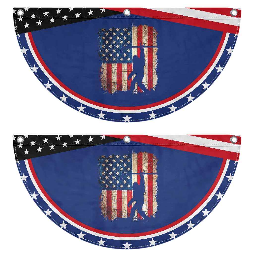 Patriotic Bigfoot Hockey American Flag 4th of July Patriotic Fan Flag Funny Sasquatch Rock On Ice Hockey Player Sticks TS14 2pcs pack Classic Navy Print Your Wear
