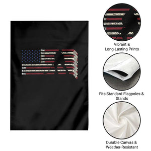 Patriotic Ice Hockey Sticks American Flag Garden Flag TS14 Print Your Wear