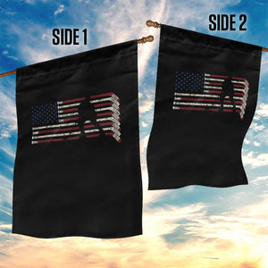 Patriotic Ice Hockey Sticks American Flag Garden Flag TS14 Print Your Wear