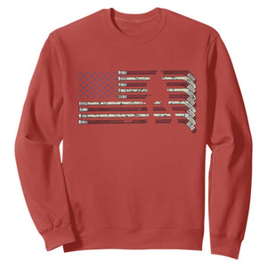 Patriotic Ice Hockey Sticks American Flag Sweatshirt TS14 Red Print Your Wear