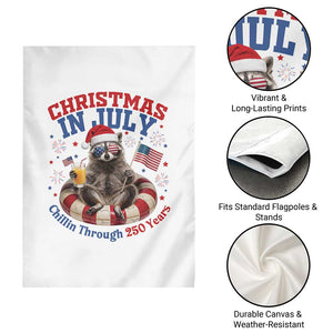 Raccoon 250th Anniversary Garden Flag Christmas in July TS14 Print Your Wear