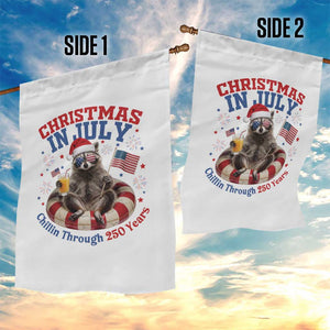 Raccoon 250th Anniversary Garden Flag Christmas in July TS14 Print Your Wear