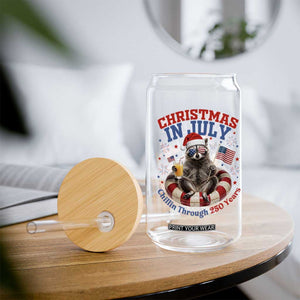 Raccoon 250th Anniversary Glass Can Christmas in July TS14 Print Your Wear