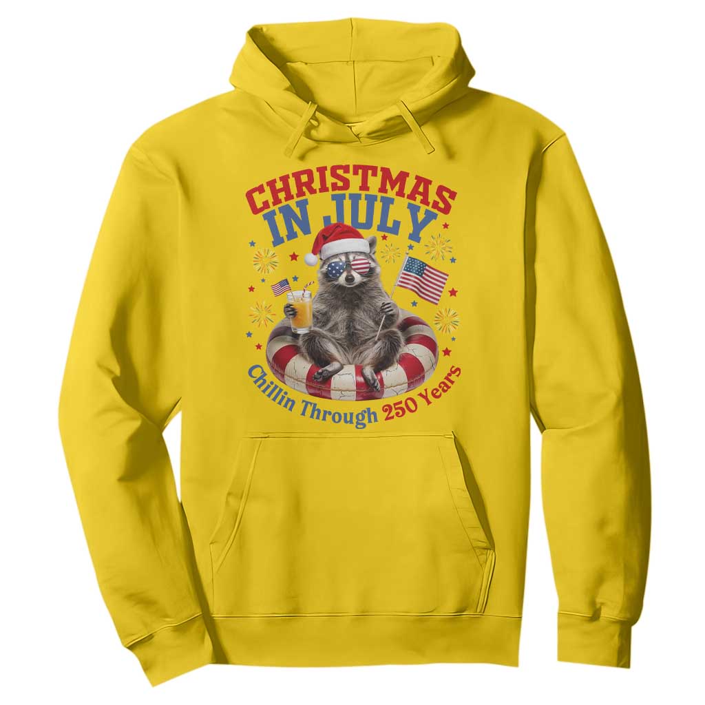 Raccoon 250th Anniversary Hoodie Christmas in July TS14 Daisy Print Your Wear