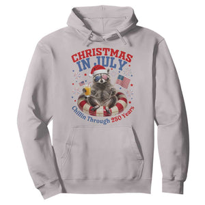 Raccoon 250th Anniversary Hoodie Christmas in July TS14 Ice Gray Print Your Wear