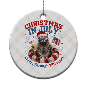Raccoon 250th Anniversary Ceramic Ornament Christmas in July TS14 1pc Christmas Plaid Print Your Wear