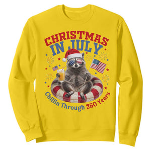 Raccoon 250th Anniversary Sweatshirt Christmas in July TS14 Daisy Print Your Wear