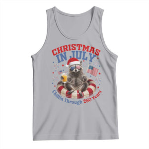 Raccoon 250th Anniversary Tank Top Christmas in July TS14 Athletic Heather Print Your Wear