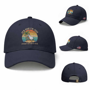 Snowman in july Baseball Cap Hawaian Beach Vacation Christmas in July TS14 Baseball Cap Universal Fit Navy Print Your Wear