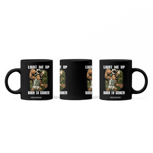 Funny Bigfoot Basketball Coffee Mug Light Me Up Born To Shine TS14 Print Your Wear