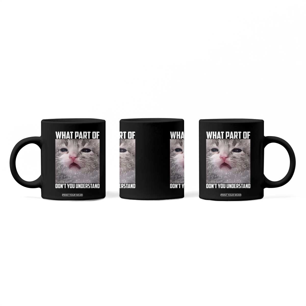 Funny Math Cat Lover Coffee Mug What Part Of Do Not You Understand TS14 Print Your Wear