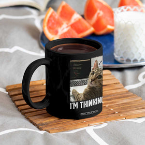 Tech Support Cat Coffee Mug I'm Thinking Funny Computer Engineer Coding Kitty TS14 Print Your Wear