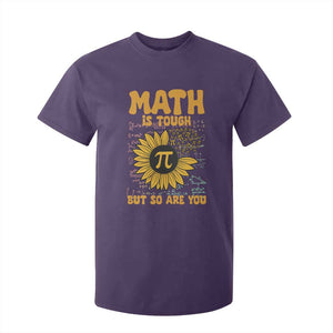 Funny Math Teacher Back To School T Shirt For Kid Math Is Tough But So Are You TS14 Purple Print Your Wear