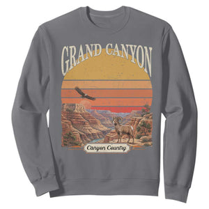 Grand Canyon Arizona 90s Desert Sunset Nostalgia Hiking Sweatshirt TS14 Charcoal Print Your Wear